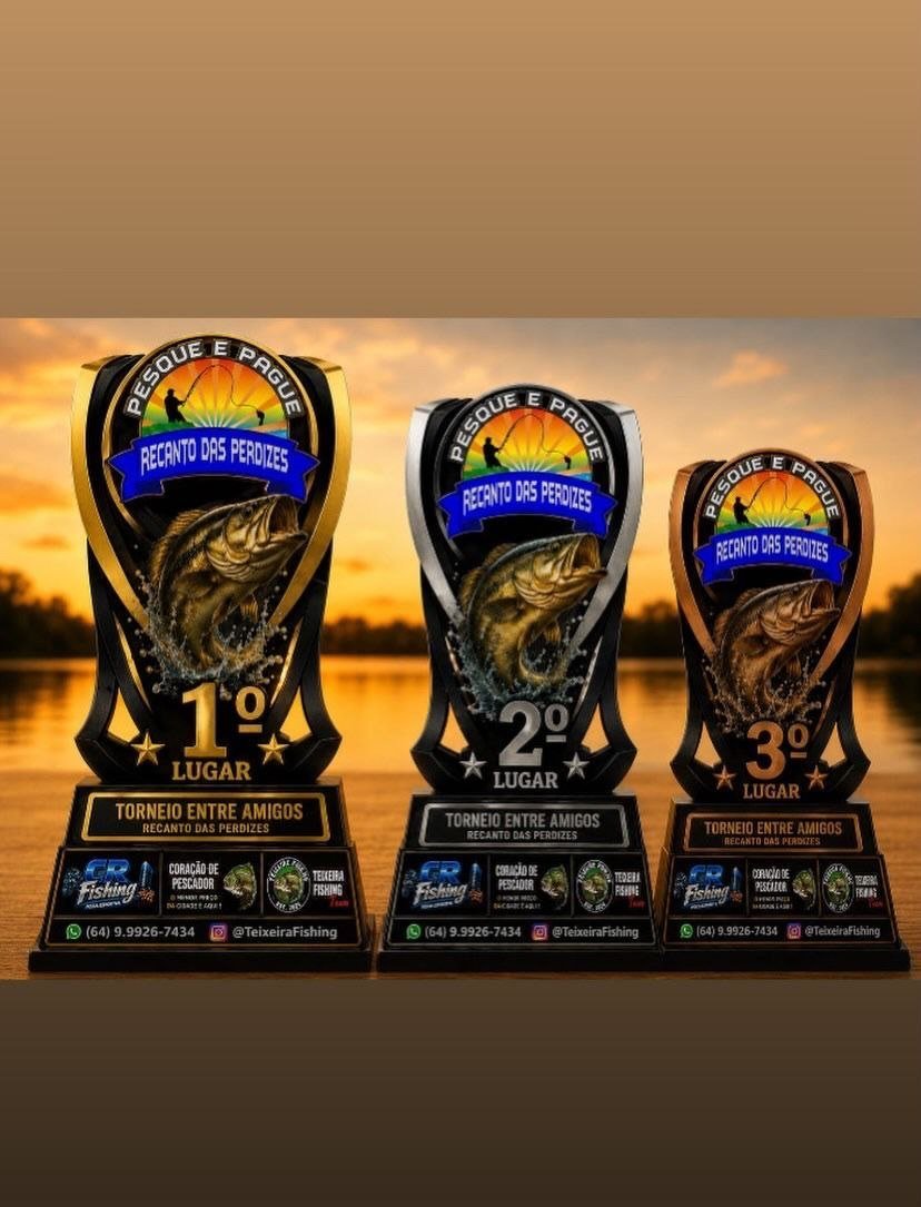 Troféus do torneio Recanto das Perdizes